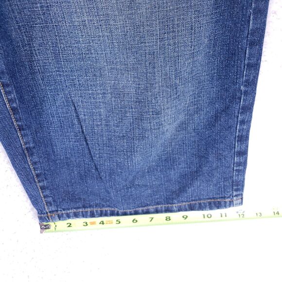 LL Cool J Jean Shorts Denim Cotton Mens SZ 36 Blue Straight VTG Baggy 90s Y2K - Picture 4 of 12
